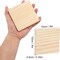 36 PCS 4 Inch Unfinished Wood Coasters, Premium Square Wooden Plaques